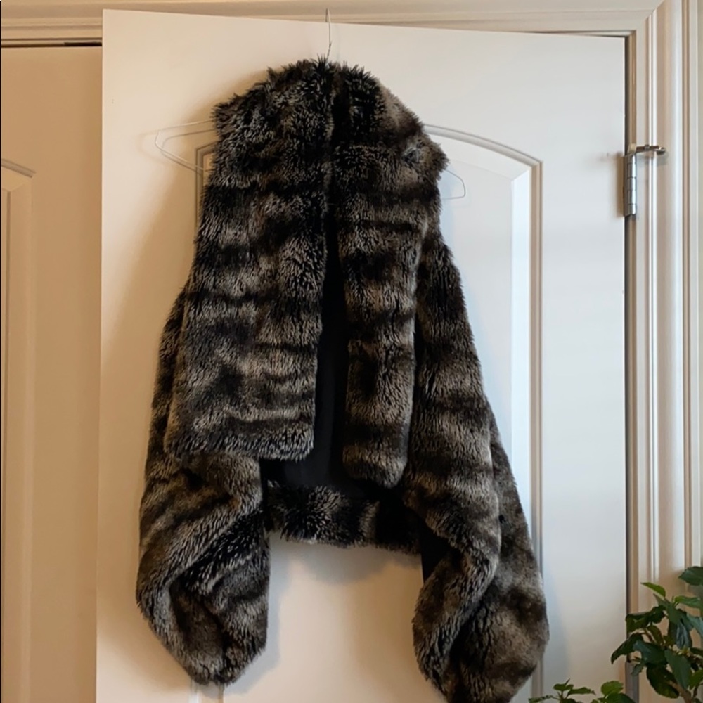 Faux fur vest